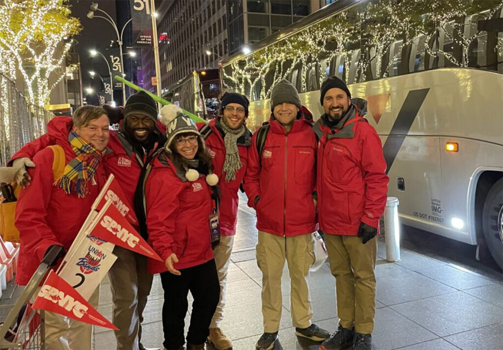 A group of SBNYC tour guides in New York